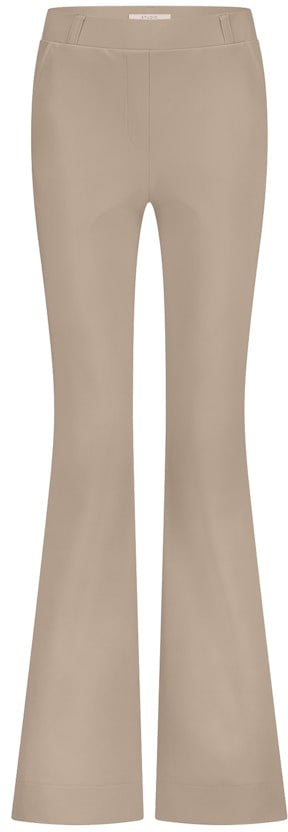STUDIO ANNELOES - Flair long bonded trousers - 94812 - 2200 Latte Bruin