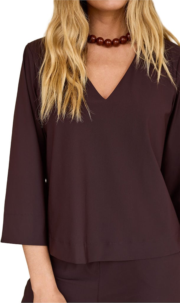 Studio Anneloes STUDIO ANNELOES - Cilou top - 94840 - 8700 Espresso Bruin