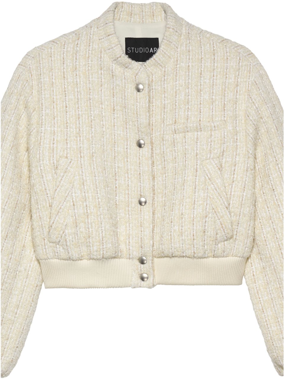 Studio AR Studio Ar Zofya Tweed Jackets Ecru 18tl251041.01 Wit