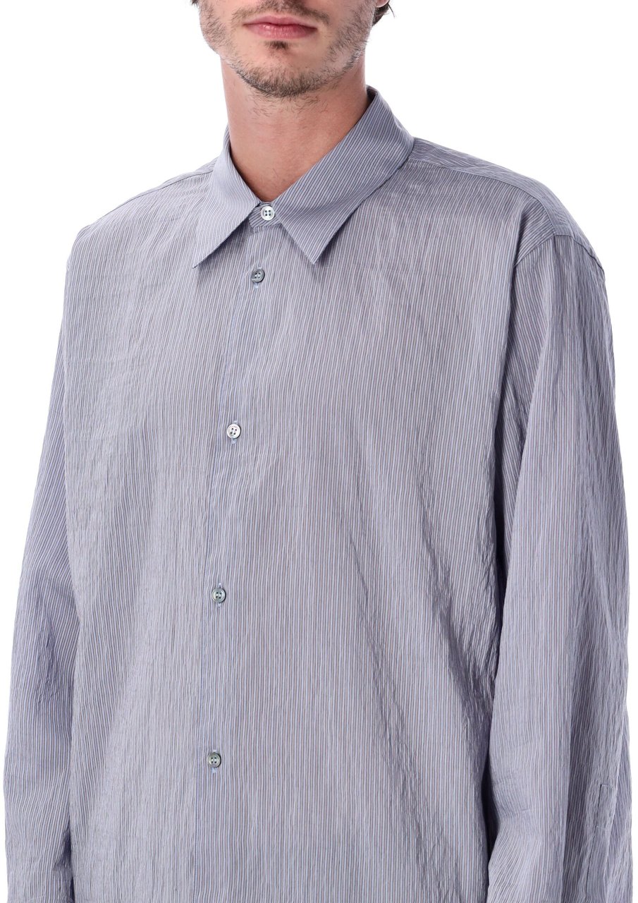 Studio Nicholson View Shirt Lilac Stripe Paars