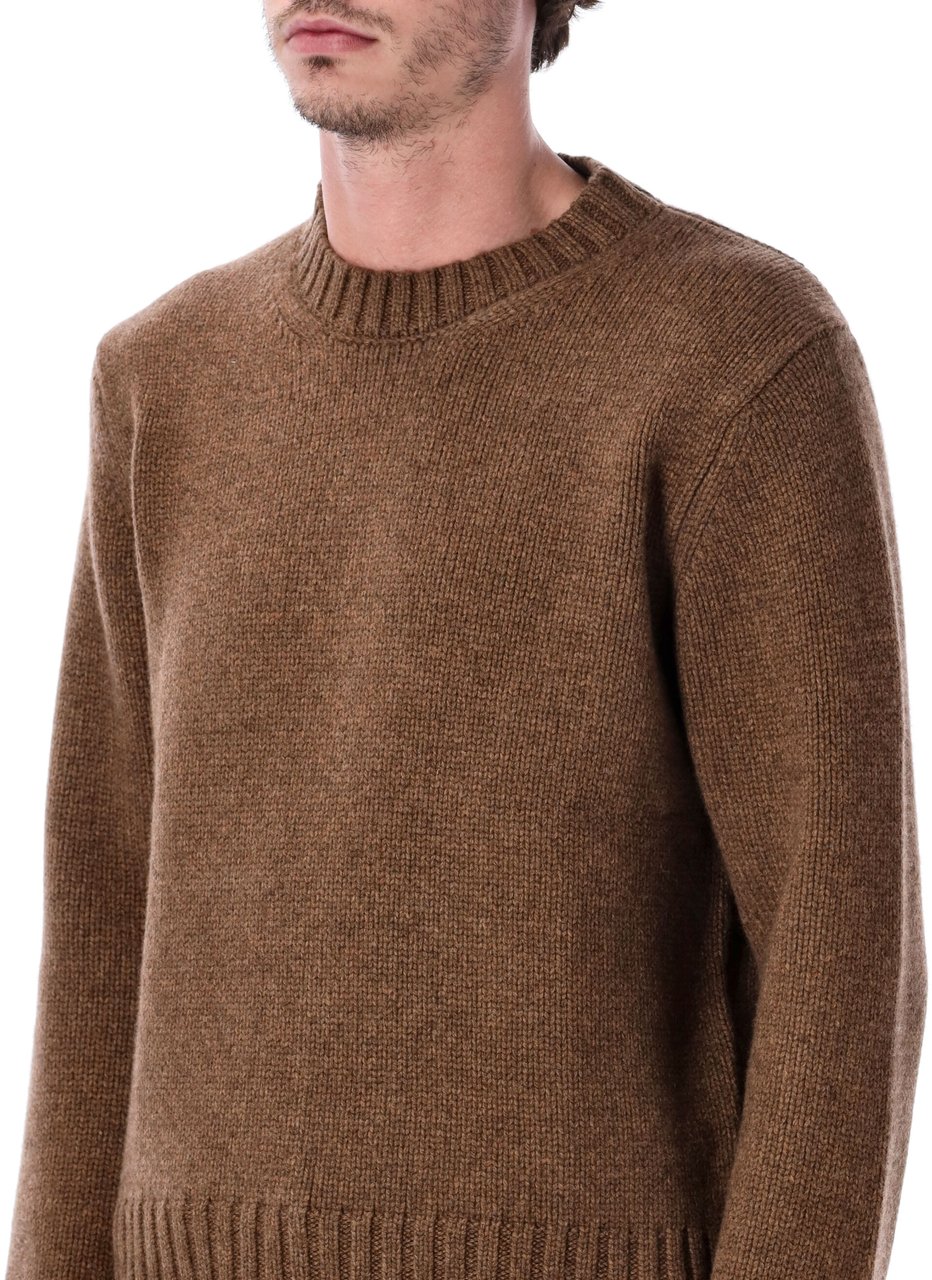Studio Nicholson Cree Sweater Marrone Bruin