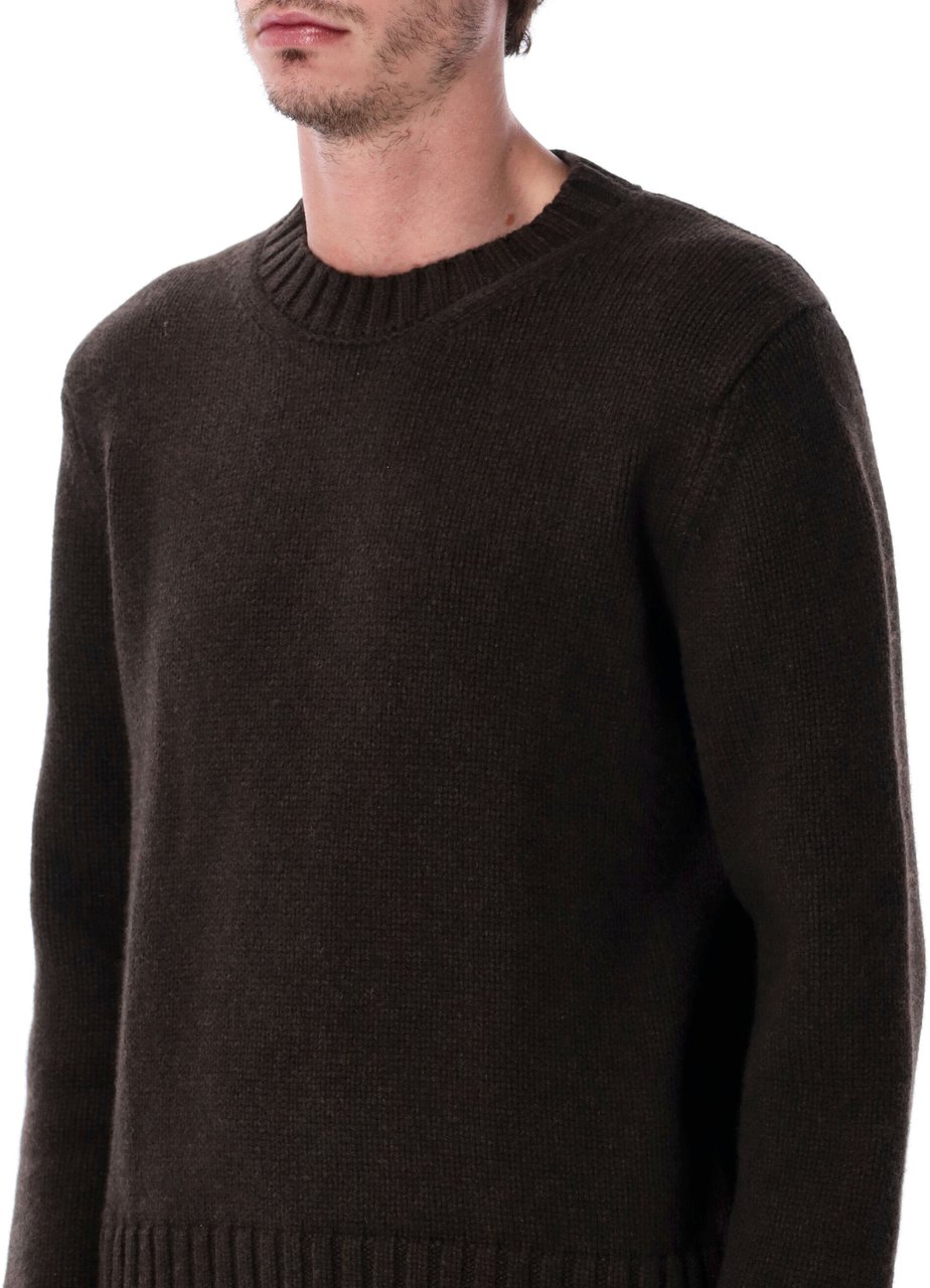 Studio Nicholson Cree Sweater Espresso Brown Bruin