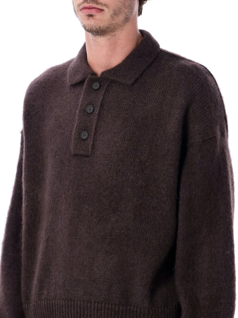 Studio Nicholson Dune Polo Marrone Bruin