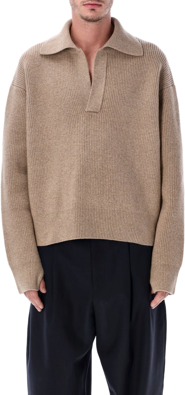 Studio Nicholson Nash Polo Oatmeal Beige