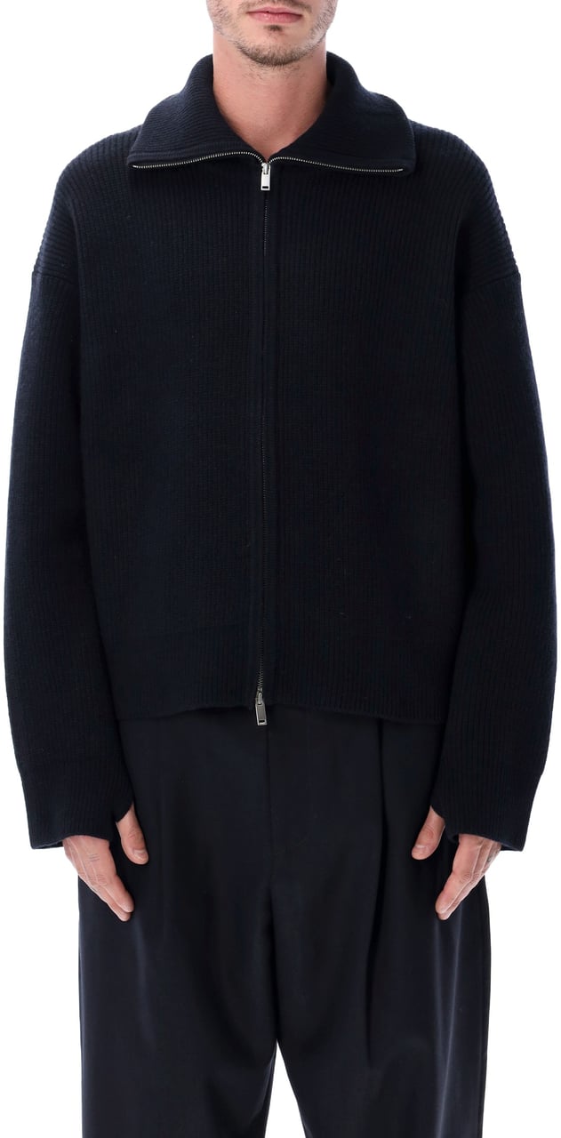 Studio Nicholson Sandos Cardigan Darkest Navy Blauw