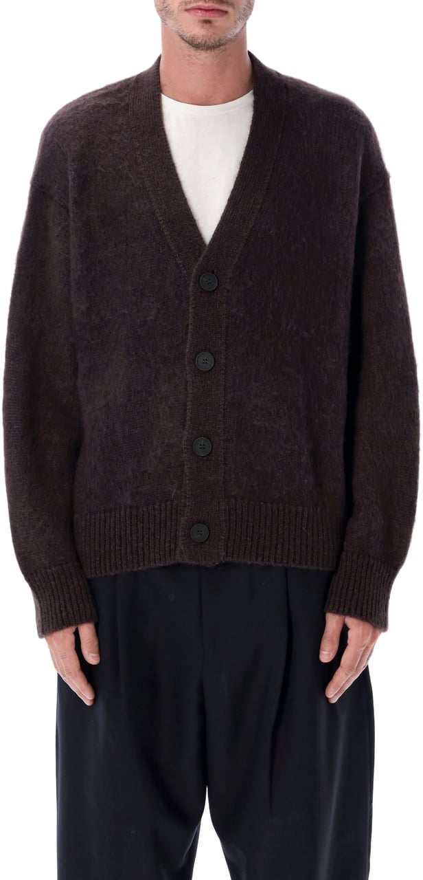 Studio Nicholson Trey Cardigan Marrone Bruin