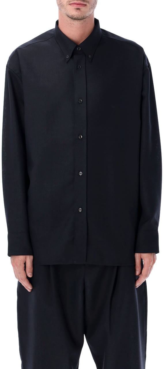 Studio Nicholson Jude Shirt Darkest Navy Blauw