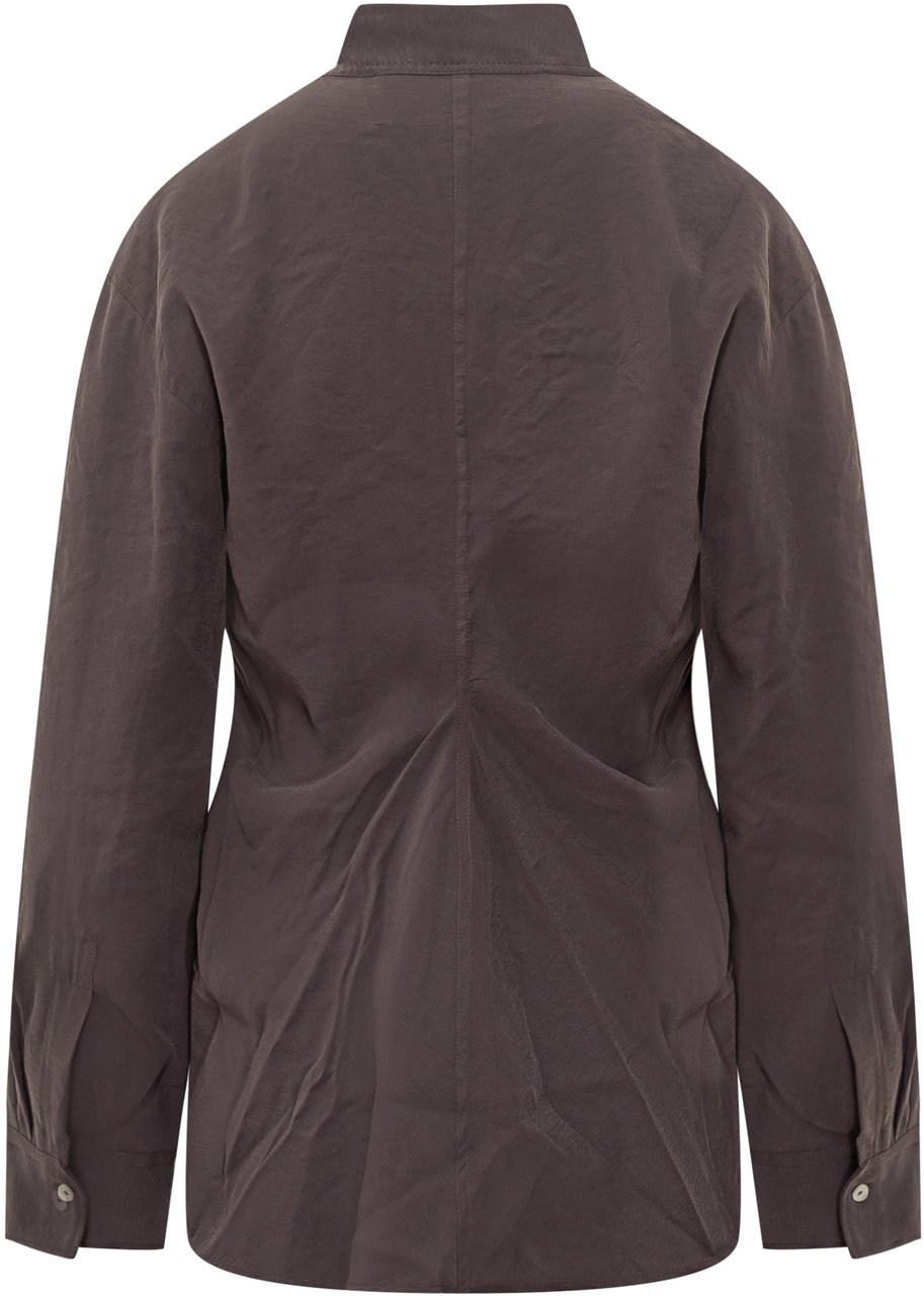 Studio Nicholson Studio Nicholson Camicia con Collo a V Bruin