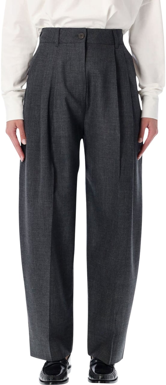 Studio Nicholson Acuna Pleated Pant Slate Melange Grijs