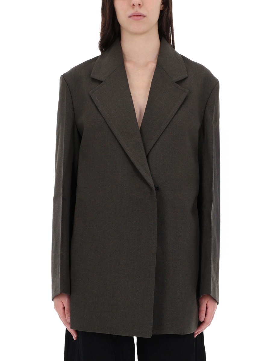Studio Nicholson Araz Structured Oversized Jacket Zwart