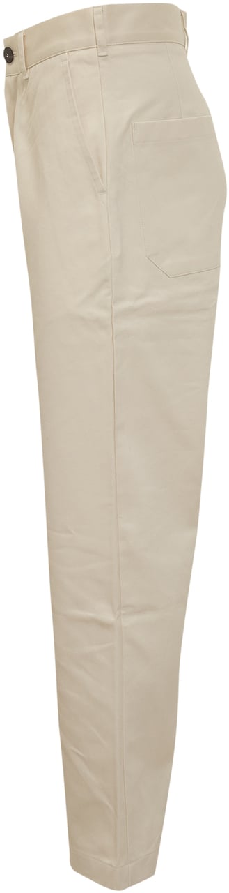 Studio Nicholson Studio Nicholson Pantaloni Beige Dritti Wit
