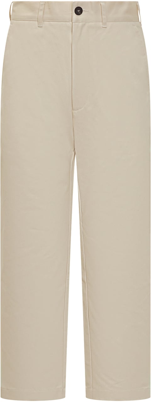 Studio Nicholson Studio Nicholson Pantaloni Beige Dritti Wit