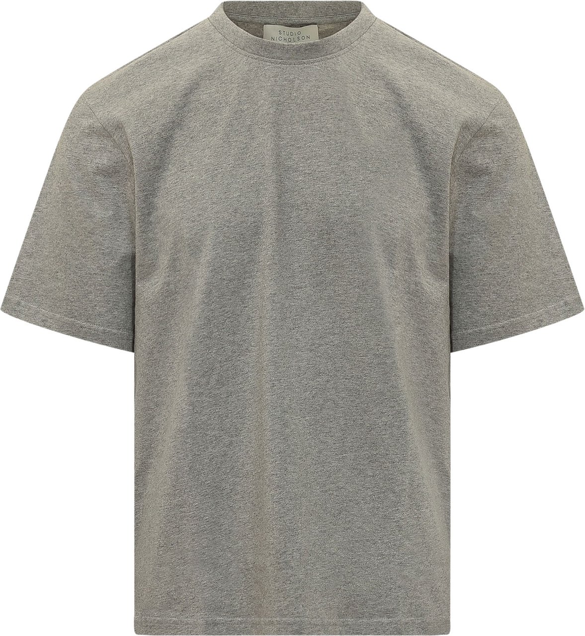 Studio Nicholson T-shirt Girocollo a Maniche Corte Grijs