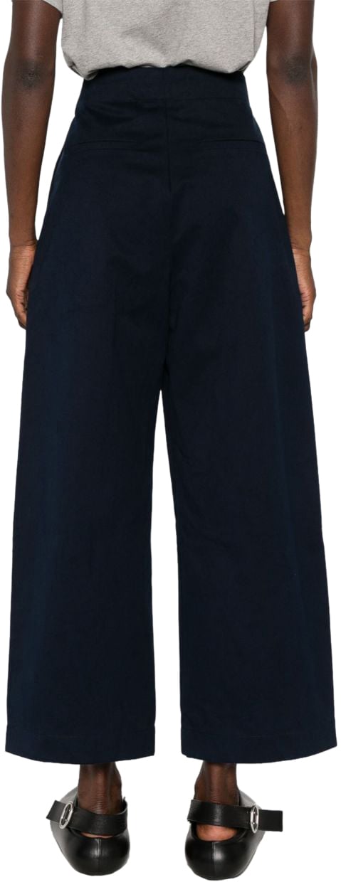 Studio Nicholson Trousers Blue Blauw