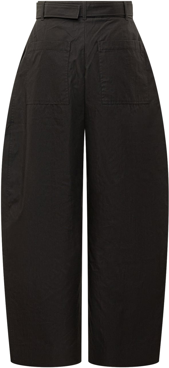 Studio Nicholson Studio Nicholson Pantaloni Belted Round Leg Zwart