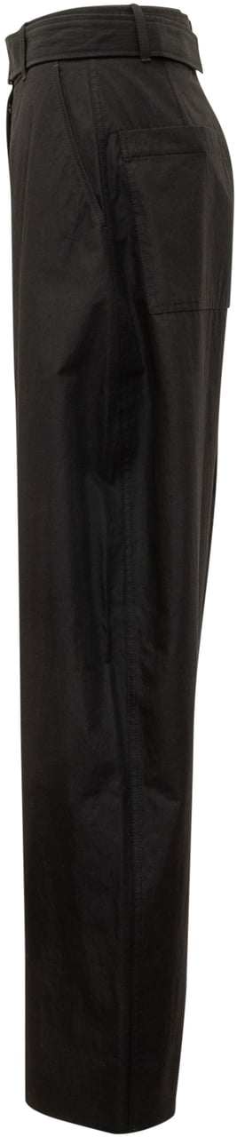 Studio Nicholson Studio Nicholson Pantaloni Belted Round Leg Zwart