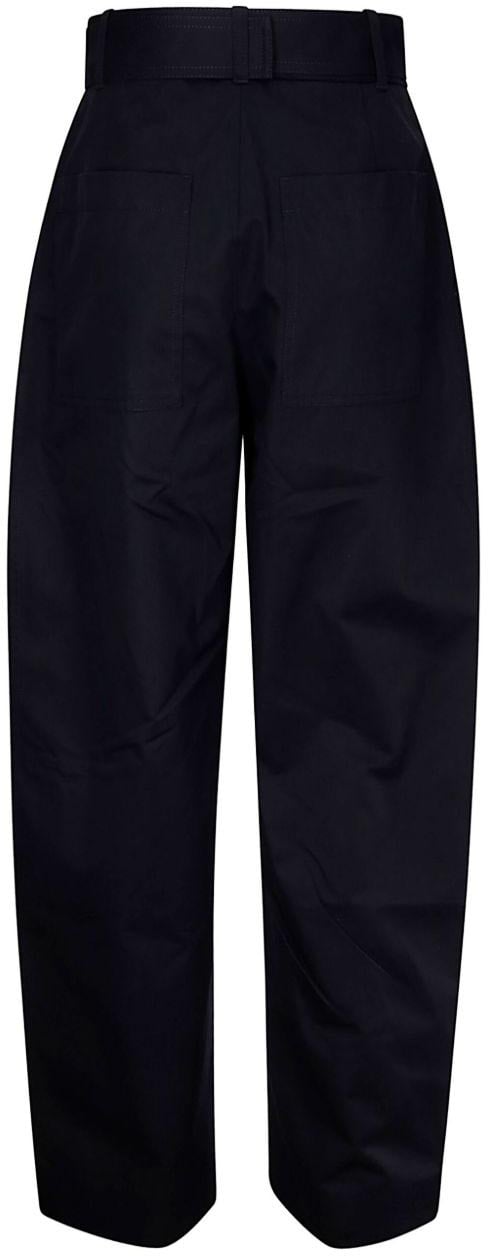 Studio Nicholson Trousers Blue Zwart