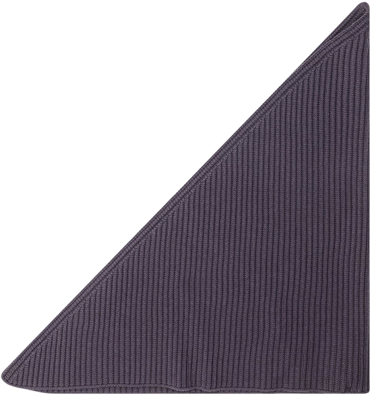 Studio Nicholson Sciarpa Triangolare in Maglia Grigia Blauw