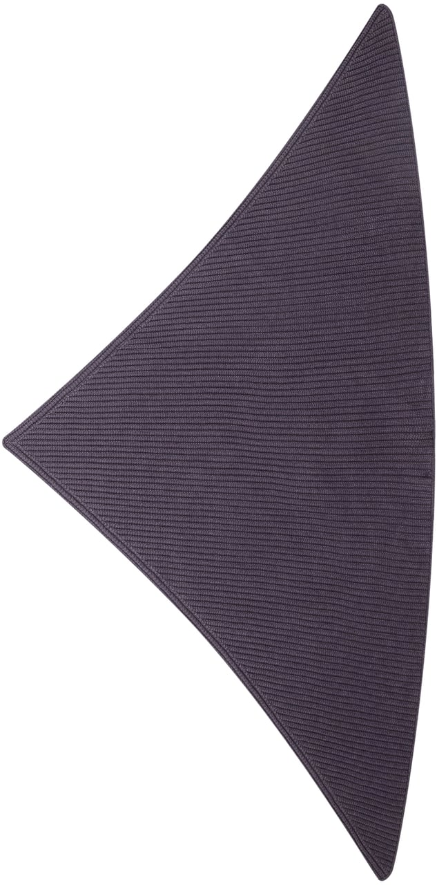 Studio Nicholson Sciarpa Triangolare in Maglia Grigia Blauw