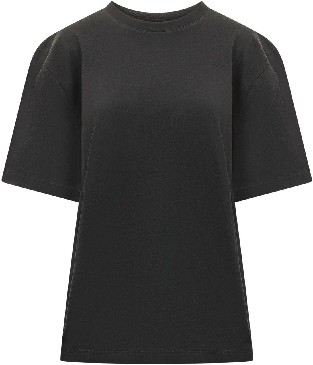 Studio Nicholson T-shirt Oversize a Maniche Corte con Girocollo Donkergrijs