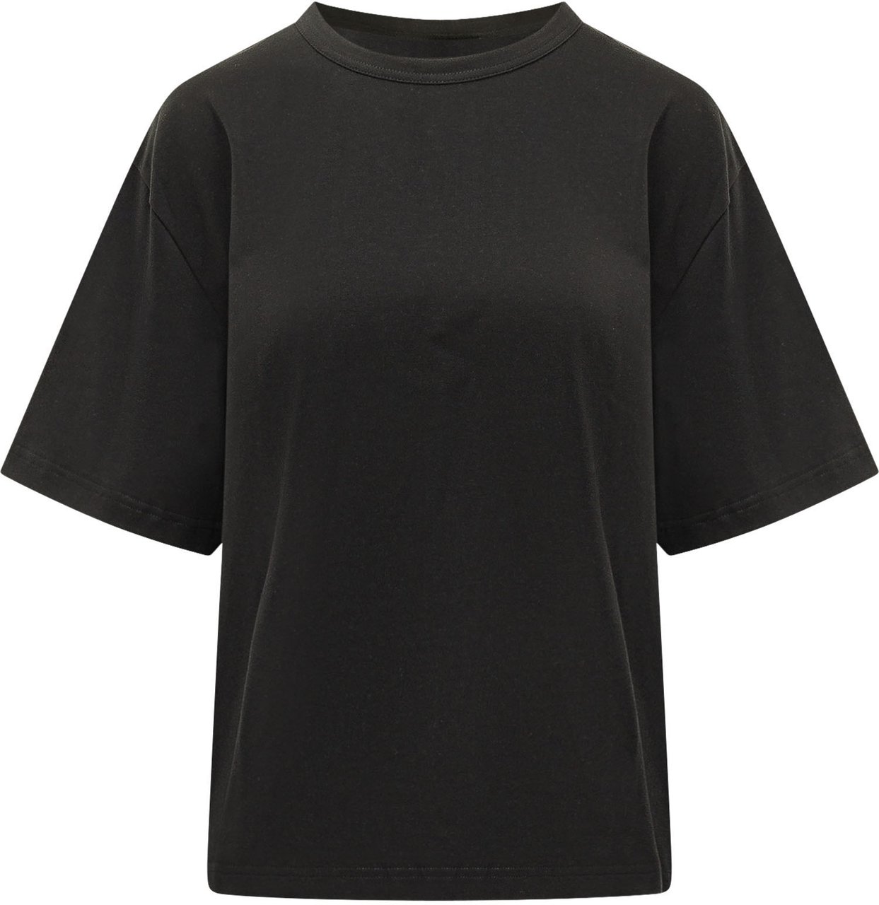 Studio Nicholson T-shirt Lee con Girocollo e Maniche Corte Zwart