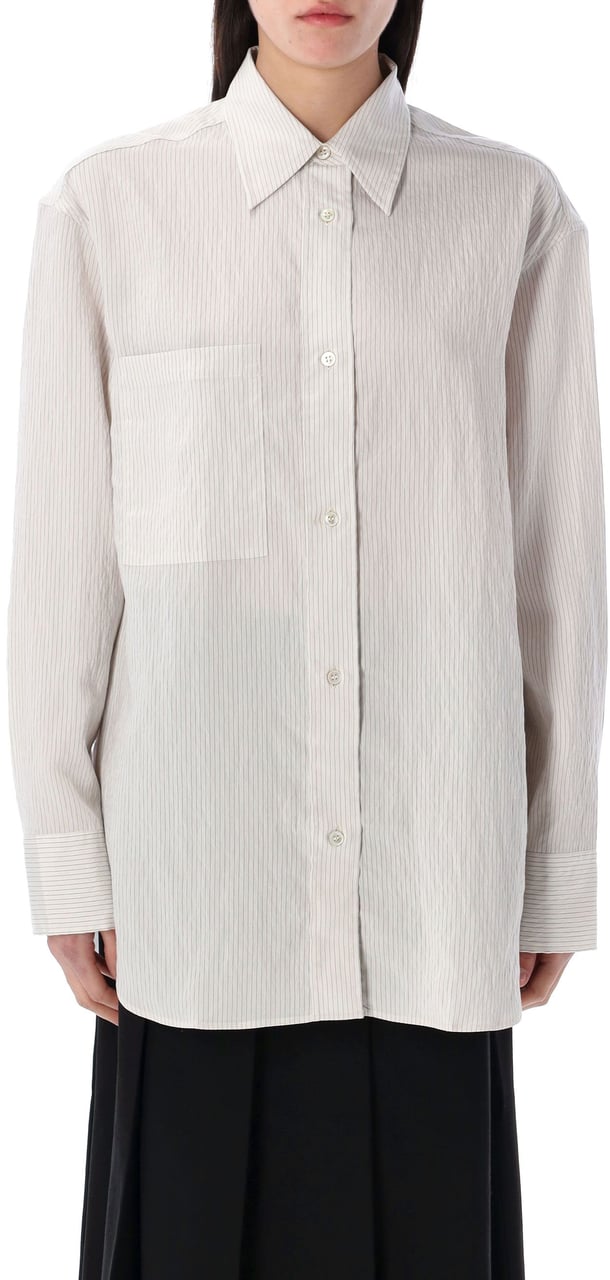 Studio Nicholson Oversized Classic Shirt Nero Zwart