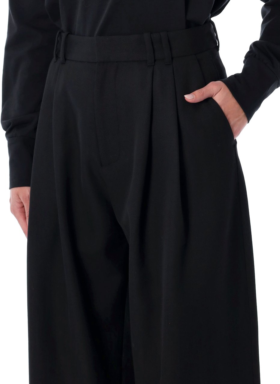 Studio Nicholson Line Double Pleat Pant Nero Zwart
