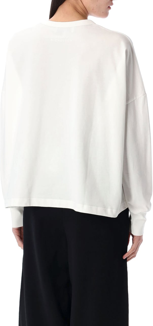 Studio Nicholson Tshirt Ls Bianco Wit