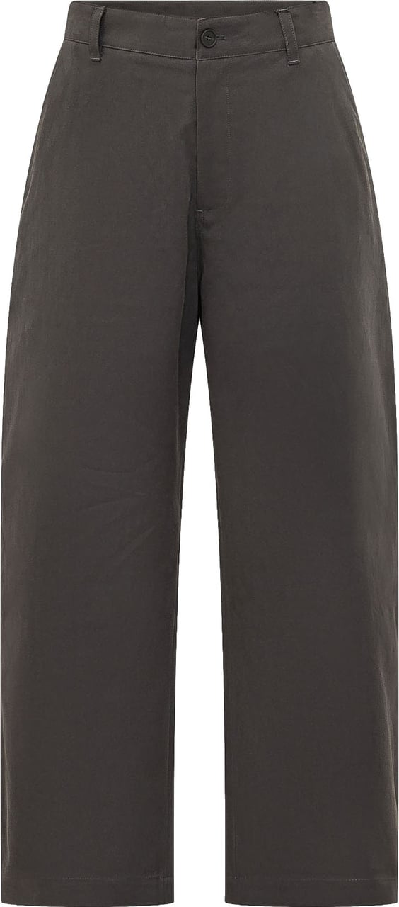 Studio Nicholson Pantaloni Curved Leg a Gamba Ampia Donkergrijs