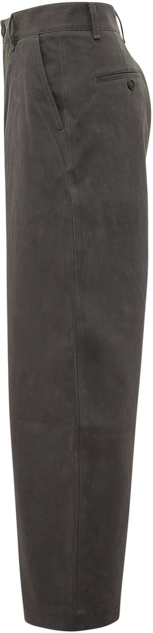 Studio Nicholson Pantaloni Curved Leg a Gamba Ampia Donkergrijs