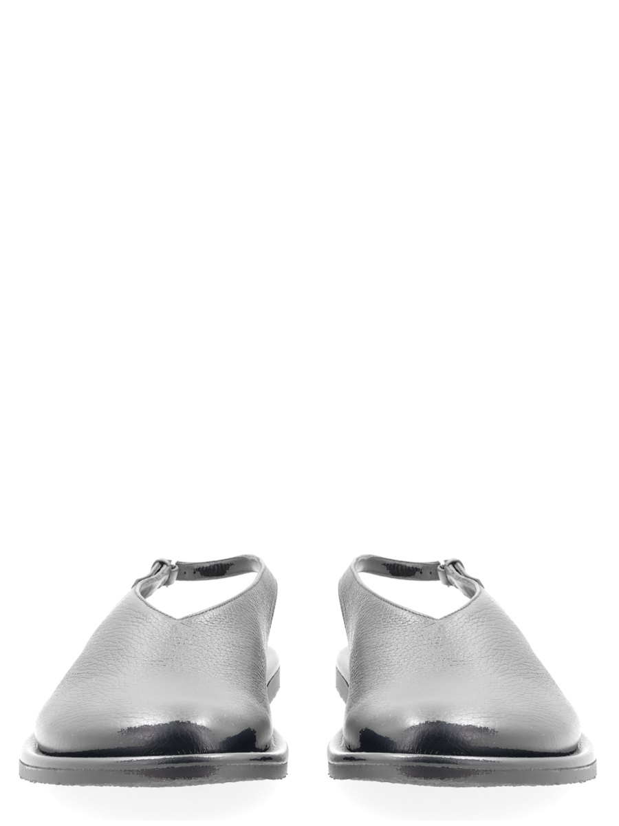 Studio Nicholson Slingback Deerskin Leather Sandals Zwart