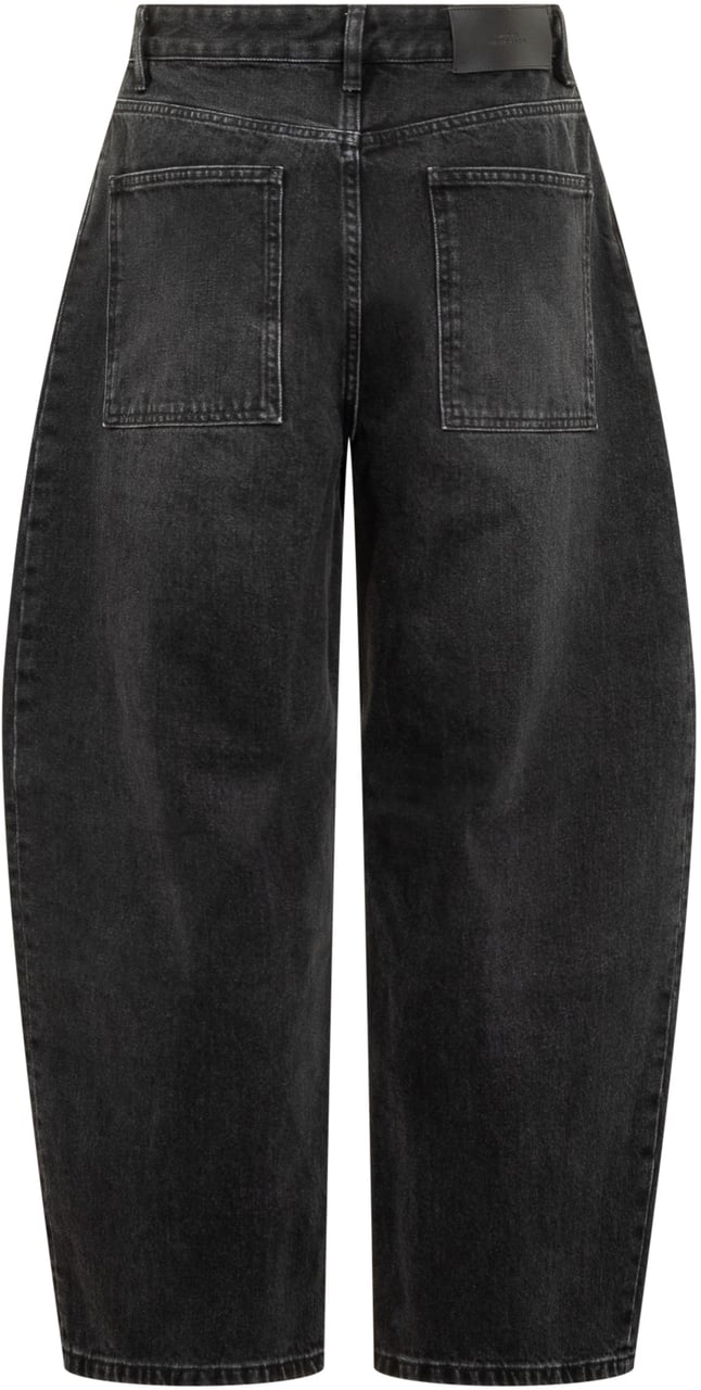 Studio Nicholson Studio Nicholson Jeans Neri Barrel Fit Zwart