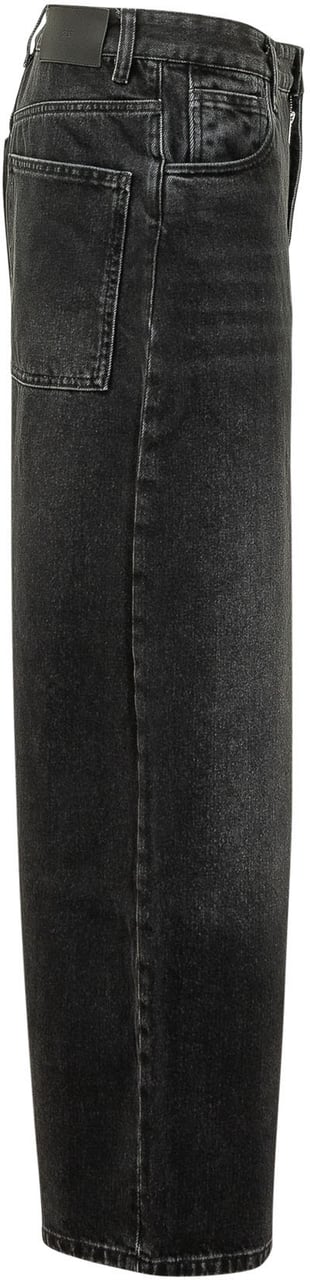 Studio Nicholson Jeans Volume a Gamba Ampia Donkergrijs