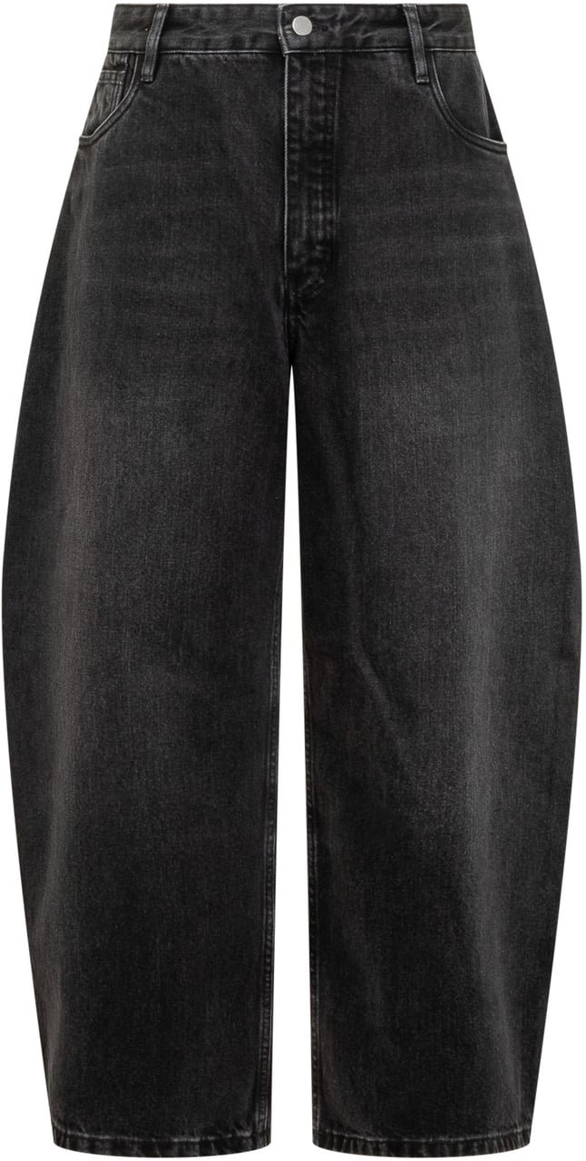 Studio Nicholson Studio Nicholson Jeans Neri Barrel Fit Zwart