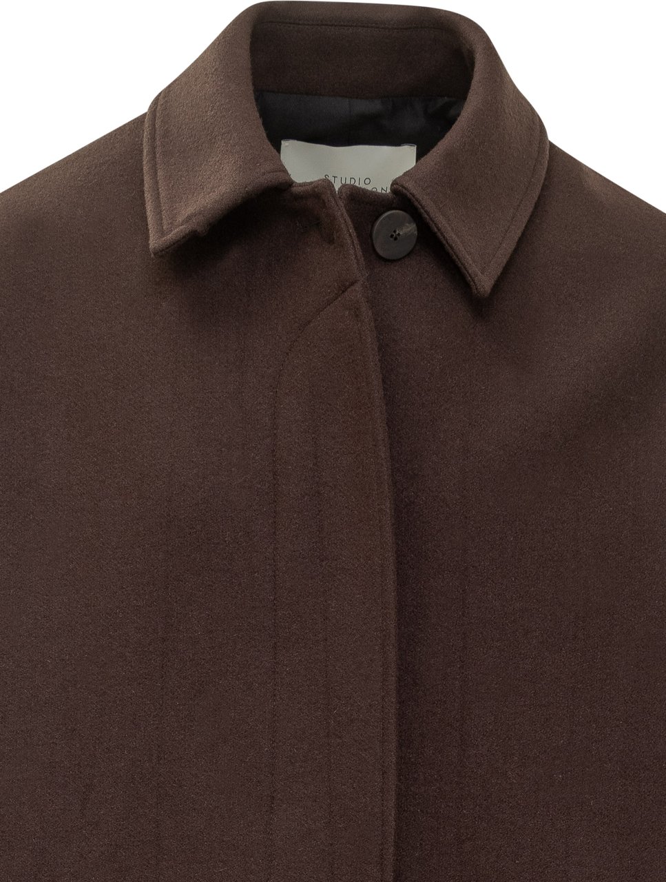 Studio Nicholson Studio Nicholson Cappotto Marrone in Lana Bruin