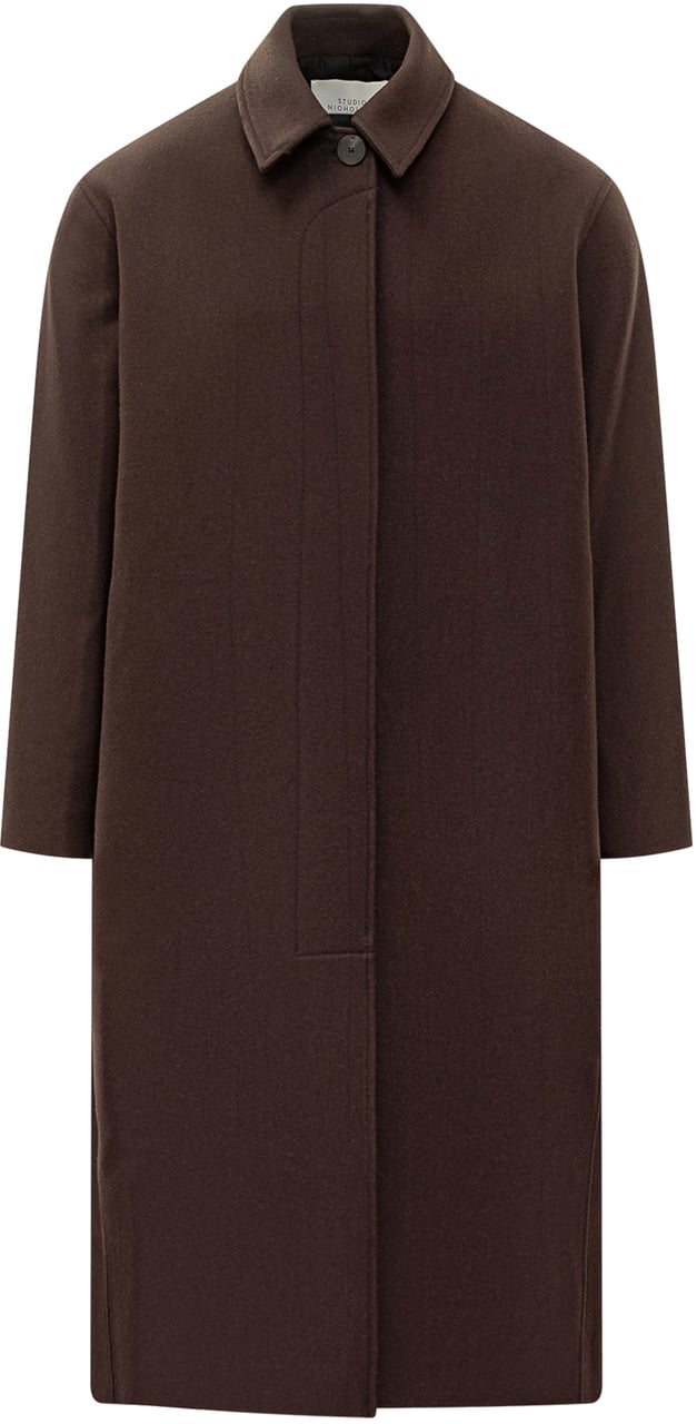 Studio Nicholson Studio Nicholson Cappotto Marrone in Lana Bruin