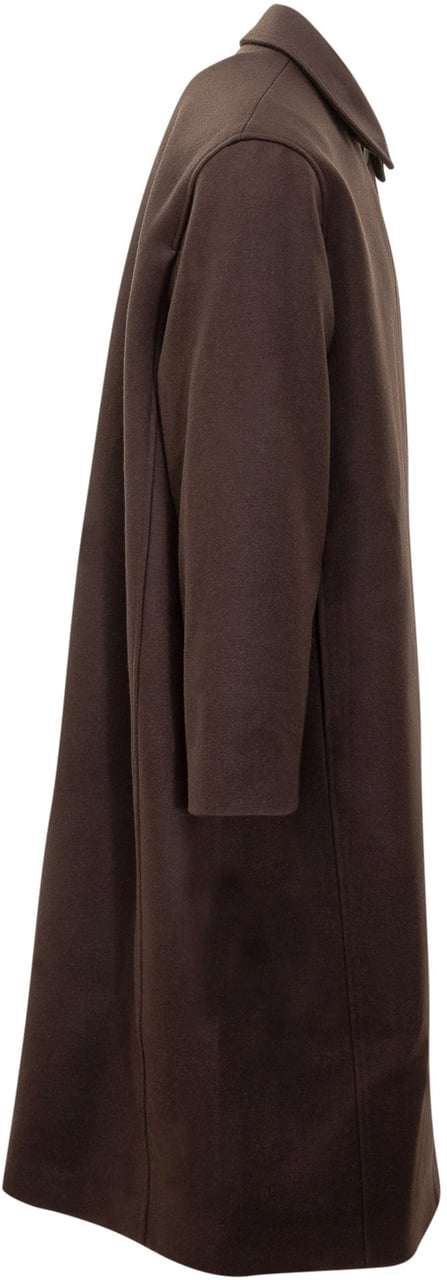 Studio Nicholson Studio Nicholson Cappotto Marrone in Lana Bruin