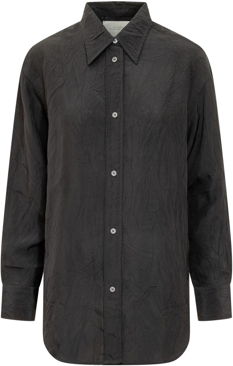 Studio Nicholson OVERSIZED SHIRT Zwart