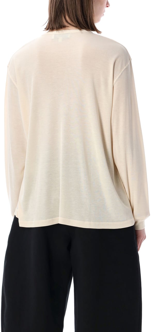 Studio Nicholson Rutas Ls Serafino Canvas Beige Wit