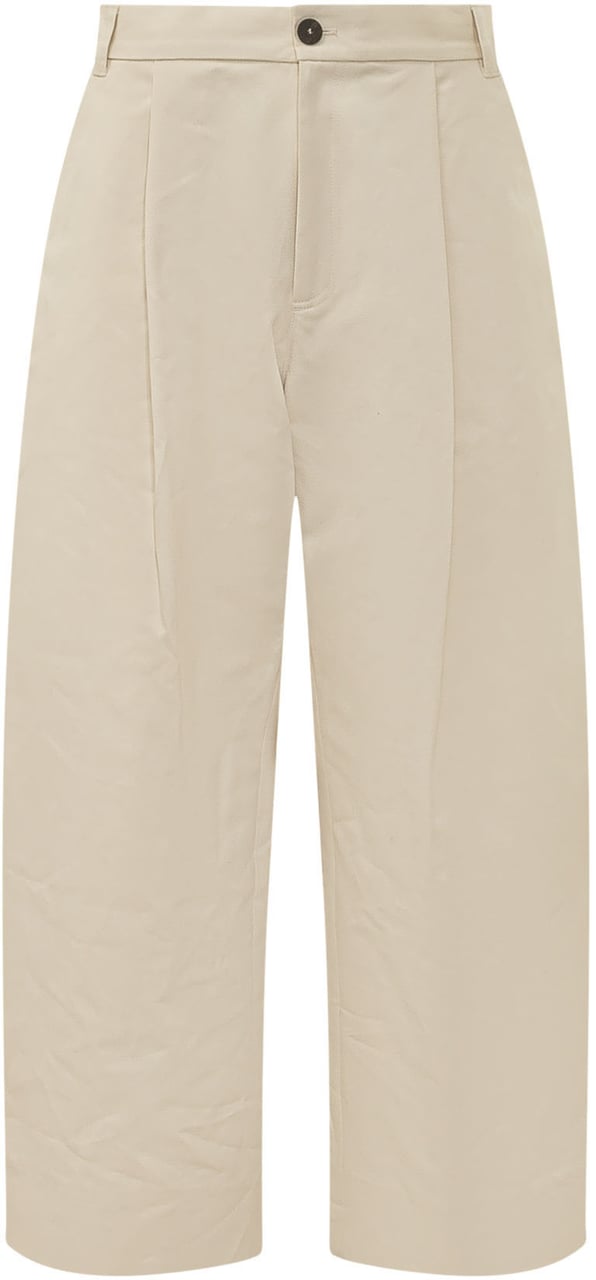 Studio Nicholson Pantaloni con Pinces Frontali Beige