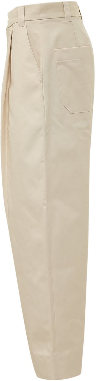 Studio Nicholson Pantaloni con Pinces Frontali Beige