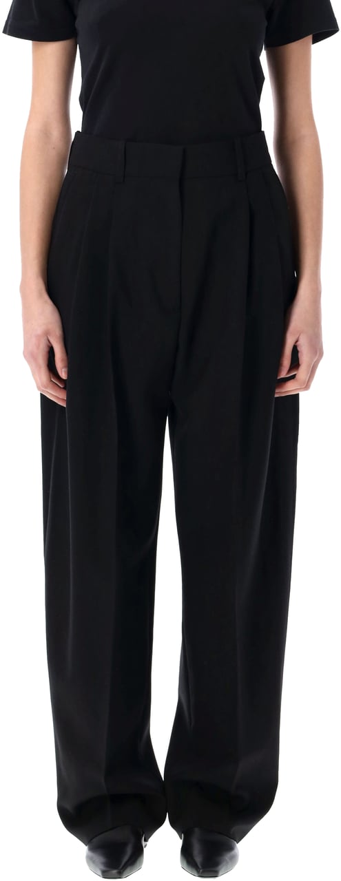 Studio Nicholson Double Pleat Pant Nero Zwart