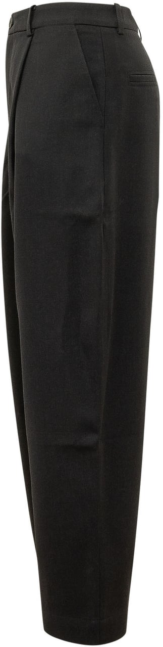 Studio Nicholson Pantaloni Curved Tapered con Pince Donkergrijs