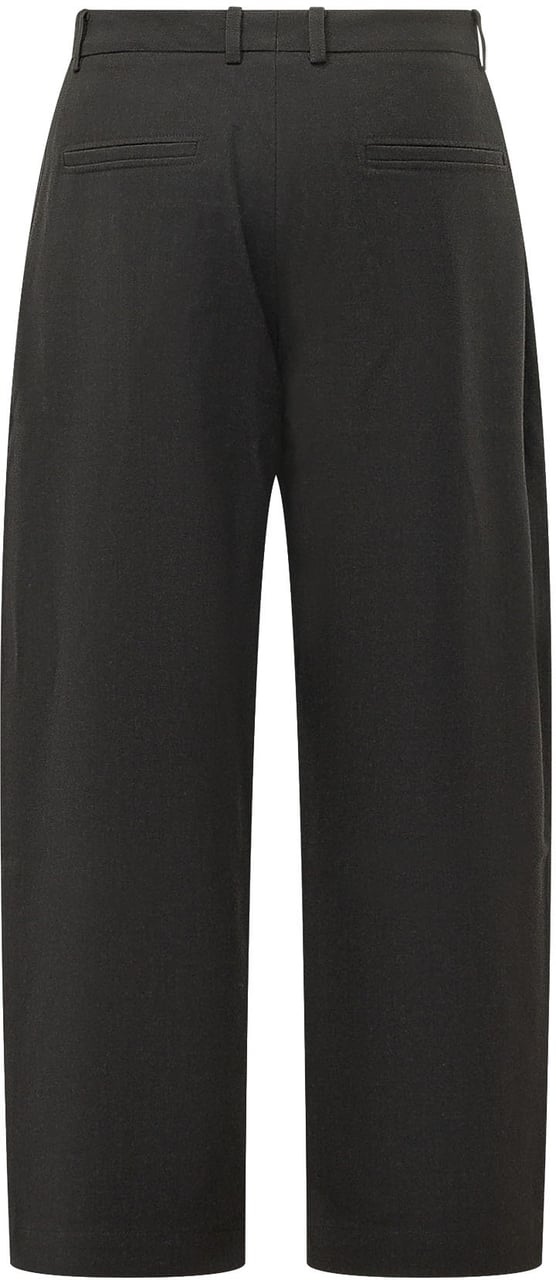 Studio Nicholson Pantaloni Curved Tapered con Pince Donkergrijs