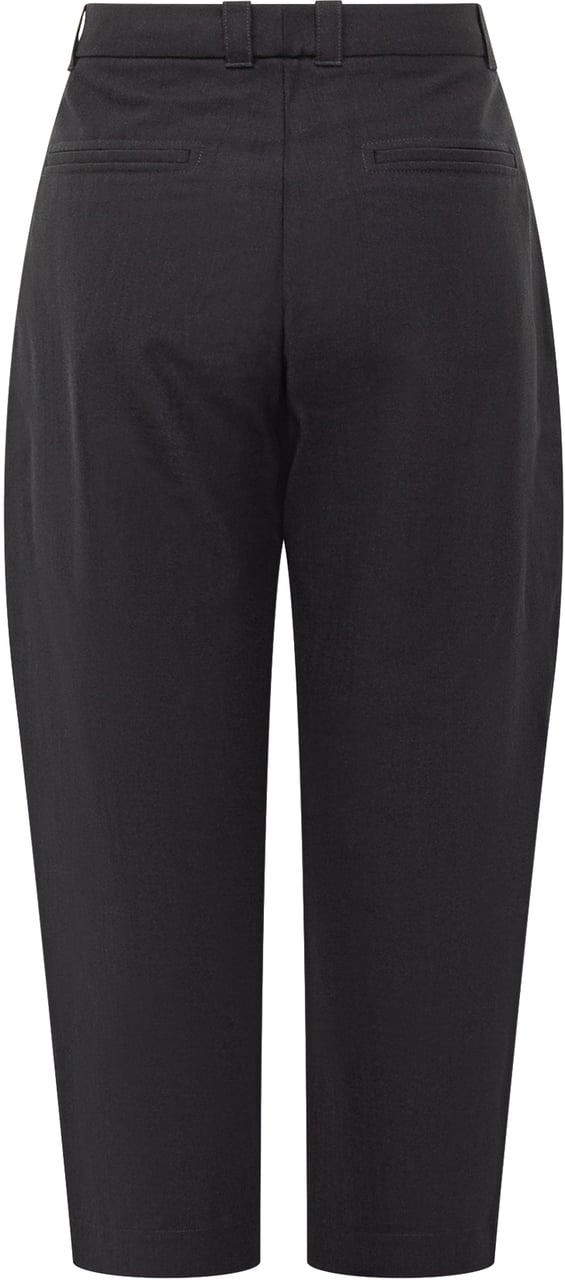 Studio Nicholson Studio Nicholson Pantaloni Neri a Gamba Ampia Blauw
