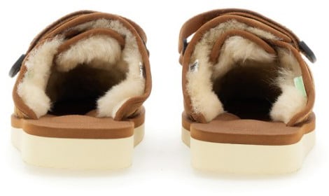 Suicoke Suede Slip-On Ciabatta M2ab Bruin
