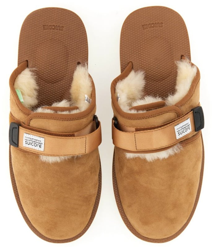 Suicoke Suede Slip-On Ciabatta M2ab Bruin