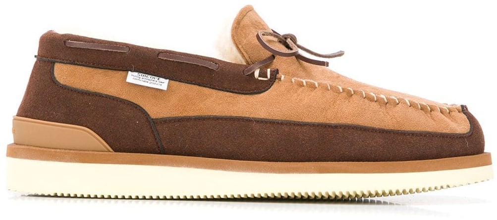 Suicoke Shearling-lined Loafers Bruin