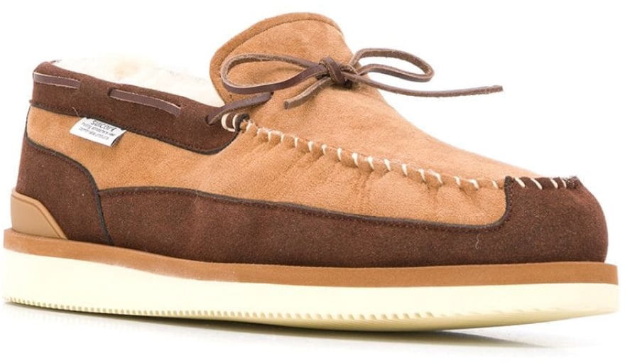 Suicoke Shearling-lined Loafers Bruin