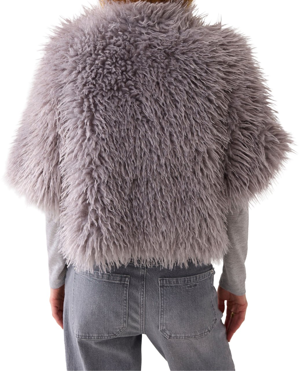 Summum Summum Jacket Faux Furry Vesten Lichtgrijs 1s1194-12290 Grijs